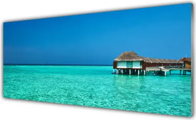 Produktbild von Acrylglasbilder 125x50 Wandbild Druck Meer Landschaft