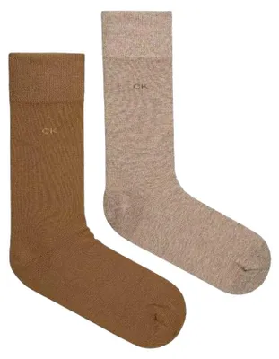 Image de Calvin Klein - Chaussettes pour homme NA689 (43 EU - 47 EU) (caramel/marron)