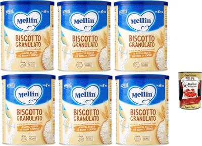 Produktbild von Mellin Biscotto Granulato, 6x 400g + Italian Gourmet polpa 400g