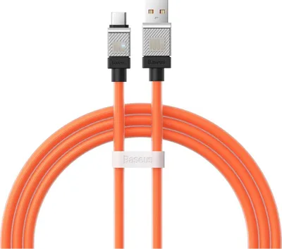 Immagine prodotto di Cavo Baseus CoolPlay da USB-A a USB-C, 100 W, 2 m, arancione