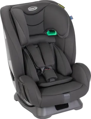Produktbild von Graco FlexiGrow™ R129 Kindersitz, Autositz vorwärtsgerichtet ab 15 Monaten bis ca. 12 Jahre (76-145 cm), 5-Punkt-Gurtsystem, Installation mit Fahrzeuggurt, grau/schwarz, Onyx