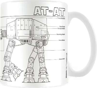 Obrázek produktu pro Star Wars - hrnek na kávu, "AT-AT" PM1458 (jedna velikost) (bílá/černá)