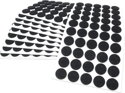 Produktbild von Adsamm® | 500 x selbstklebende Filzgleiter / Schwarz / Ø 22 mm / rund / Möbelgleiter aus Filz mit 3.5 mm Stärke