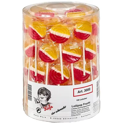 Immagine prodotto di Küfa Lollipop alla frutta al gusto di frutta 100 pezzi 1800g