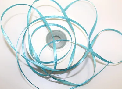 Satinband 3mm, hellblau, 100m, Geschenkband, Dekoband