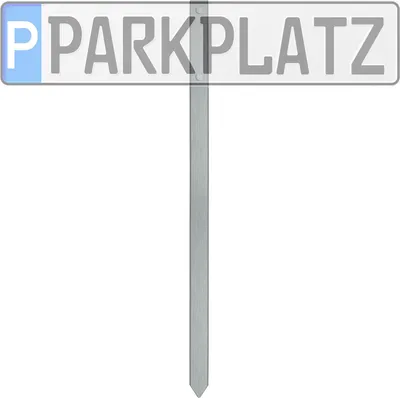 Produktbild von Einschlagpfosten Pfosten Edelstahl Befestigung für Parkplatzkennzeichen Kennzeichen Schilder