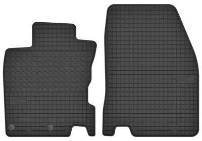 Image de Tapis avant en caoutchouc pour Nissan Qashqai II J11 2013-2021 (crossover) – 2 pièces, noirs, sur mesure