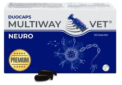 Imagen del producto de JM SANTE Multiway Vet Duocaps Neuro: cápsulas de rosca para apoyar el sistema nervioso de perros y gatos – 60 unidades