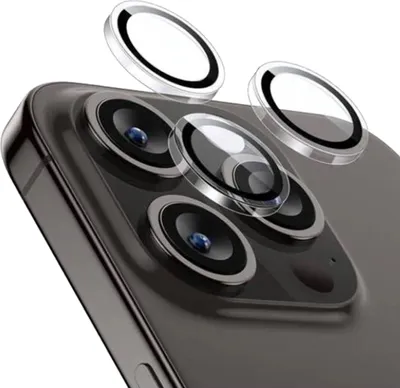 Obrázek produktu pro Force Glass, 3 ochranné čočky fotoaparátu pro iPhone 16 Pro/Pro Max z tvrzeného skla, průhledné