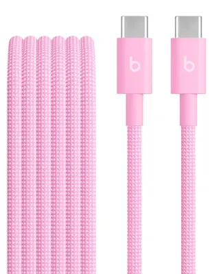 Image de Câble tressé USB-C vers USB-C de Beats, pour une charge rapide, une durabilité accrue et résistant aux nœuds
