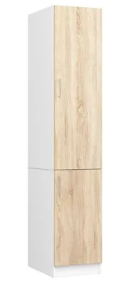 Immagine prodotto di BDW Mobile da cucina, mobile da cucina, colonna, bianco / rovere Sonoma