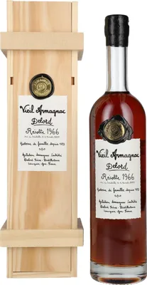 Produktbild von Vieil Armagnac Delord Vintage Récolte 1966 40% Vol. 0,7l in Holzkiste