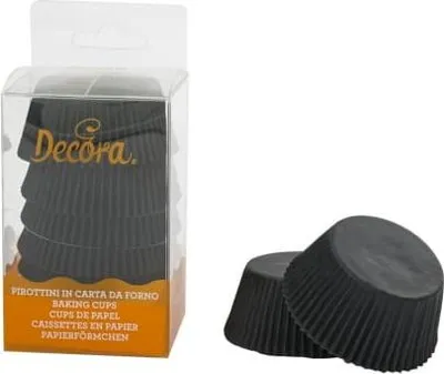 Image de Paniers à muffins noirs 75pcs 5x3,2cm