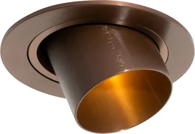 Produktbild von QAZQA - Modern Moderner Einbaustrahler Dunkelbronze GU10 35mm rund schwenkbar - Installa I Wohnzimmer I Schlafzimmer - Aluminium Rund - LED geeignet GU10