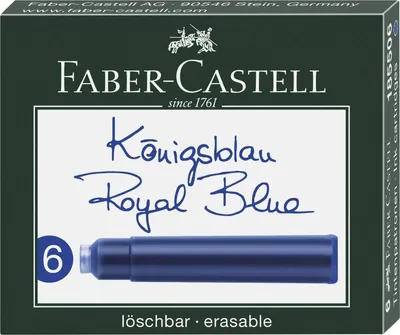 Immagine prodotto di FABER-CASTELL Tintenpatronen Standard königsblau 6er 10Stk