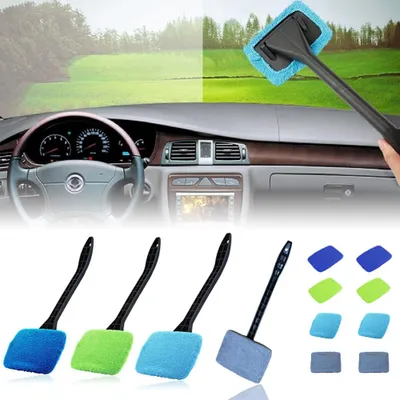 Produktbild von MODFU Autowaschbürsten Waschbürste mit Griff, Autowaschbürste Set, Autopflege Bürste, Waschbürste mit Mikrofaser