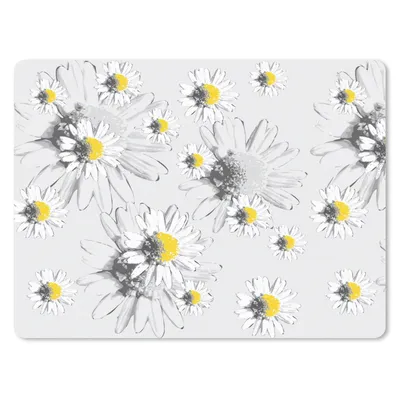 Produktbild von MuchoWow® Mauspad Mousepad Gänseblümchen - Kamille - Blumen - Muster 23x19 cm - Mousepads - Maus Mat - Pad - Mausunterlage - Schreibtischunterlage - Mauspad
