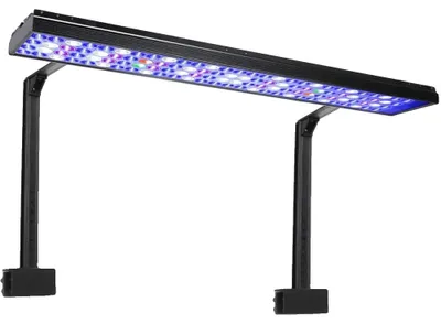 Imagen del producto de Iluminación para acuarios marinos, LED de espectro completo, diseño eficiente en cuanto al consumo de energía, modelo H75 con kit de soporte, enchufe para la Unión Europea