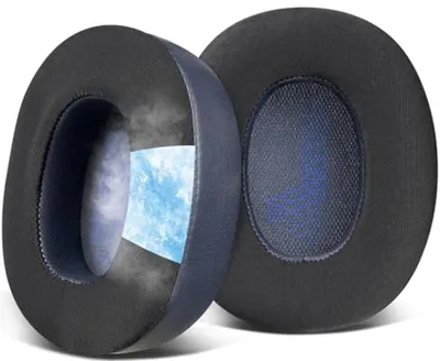 Productafbeelding van Verkoelende gel vervangende oorkussens voor over-ear hoofdtelefoons, geluidsisolerend schuim