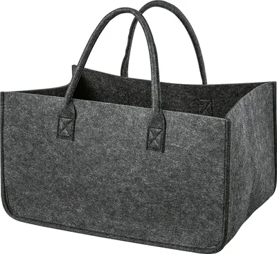 Produktbild von ADAM SCHMIDT Filztasche 50x34cm, H27/48 cm dunkelgrau