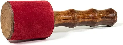 Image de Bâton à frotter pour bol chantant avec daim - ± 260-460 G ; 23x7 cm