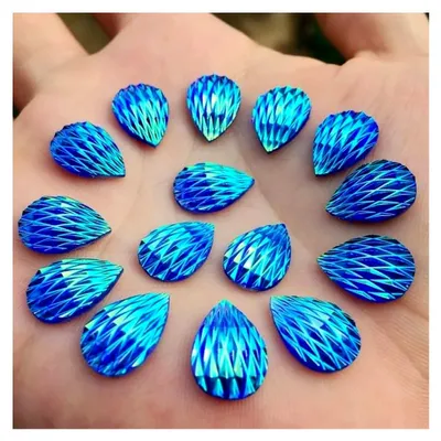 Produktbild von 120/240 Stück 10 * 14 mm Wassertropfen Strass Flatback für Bastelarbeiten und Hochzeiten