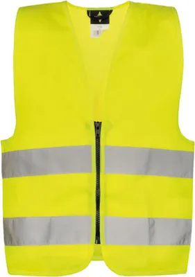 Produktbild von Korntex KWRX | Kinder Safety Vest for Kids with Zipper EN1150 - Farbe: Signal Yellow - Größe: XS (3-6 Jahre)