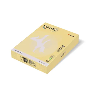 Produktbild von Kopierpapier MAESTRO Color Intensiv A3 80g/m² 500 Blatt intensivgelb.