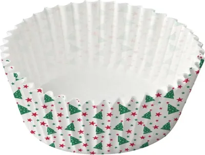 Produktbild von Zenker Muffinförmchen Papier Weihnachten Ø 7 cm bunt 40 Stück