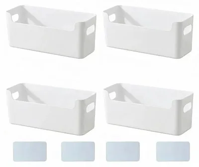 Produktbild von Famanu Aufbewahrungsboxen Set mit Griffen - 24 x 17 x 10 cm, für Küche und Bad