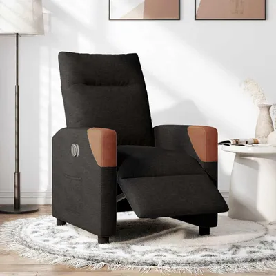 Produktbild von vidaXL Relaxsessel Elektrisch Schwarz Stoff