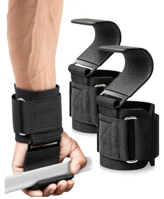 Produktbild von Zughilfen Haken Krafttraining mit Handgelenkschutz 272kg Tragkraft