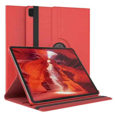 Produktbild von EAZY CASE - Tablet Hülle für Apple iPad Pro 12,9" (2021) Schutzhülle, Tablet Case 360° drehbar in Rot