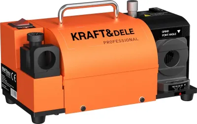 Immagine prodotto di KRAFT&DELE | Affilatrice per punte da trapano, affilatrice, 3-13 mm, 200 W, affilatrice per punte da trapano, affilatrice per punte da trapano con angolo di punta regolabile, affilatrice portatile con 11 pinze di serraggio