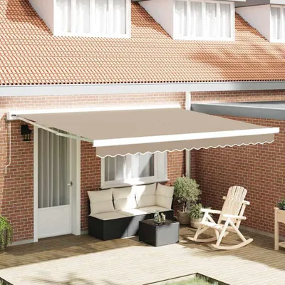 Obrázek produktu pro Maison Exclusive – náhradní látka na markýzu, béžová, 4 × 3,5 m, polyester