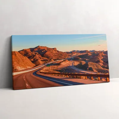 Produktbild von Felsen und Schlucht – Leinwandbild Wandbild – 100x50 cm – Leinwandbilder – Wandbilder – Schlafzimmer – Flur