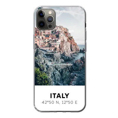 Produktbild von MuchoWow® Handyhülle Schutzhülle Hülle für iPhone 13 Pro Max Cinque Terre - Italien - Amalfi - Meer Silikon Softcase Handy Hülle - Mobiltelefon
