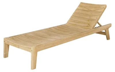 Produktbild von Sonnenliege Teakholz massiv Garten