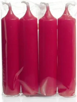 Produktbild von Adventskerzen Rot 110 x Ø 24 mm, 4 Stück