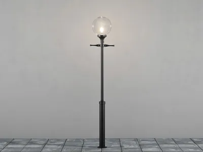 Produktbild von Konstsmide Orion Standleuchte schwarz lackiertes Aluminium, klares Acrylglas, Hand EU 468-750