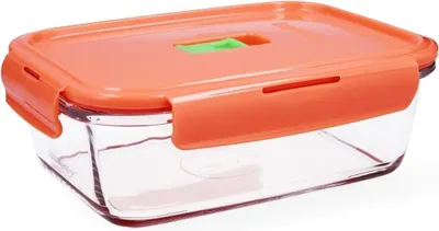 Productafbeelding van Glazen koelbox - 19 x 13 x 7,3 cm - 122 cl - Tweekleurig
