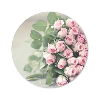 Produktbild von MuchoWow® Mauspad Mousepad Rosen - Rosa - Stein 50x50 cm - Mousepads - Maus Mat - Pad - Mausunterlage - Vinyl