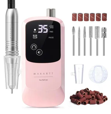 Produktbild von Nagelfräser Wiederaufladbar 35000 U/min Elektrische Nagelfeile Set Rosa E1048