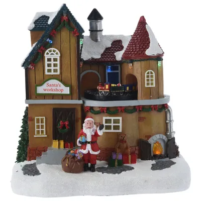 Produktbild von Bewegliche Szene mit dem Weihnachtsmann, 21 cm