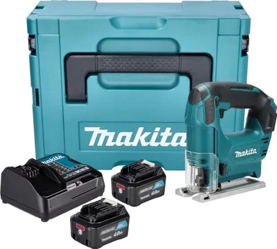 Produktbild von Makita JV 101 DSMJ Akku Stichsäge 12 V max. 65 mm + 2x Akku 4,0 Ah + Ladegerät + Makpac