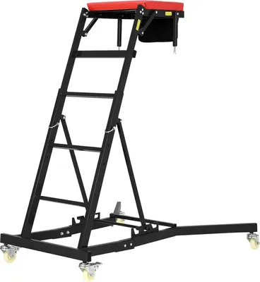 Produktbild von Mechanikkriecher, verstellbare Länge, verriegelbare Räder, schwarz