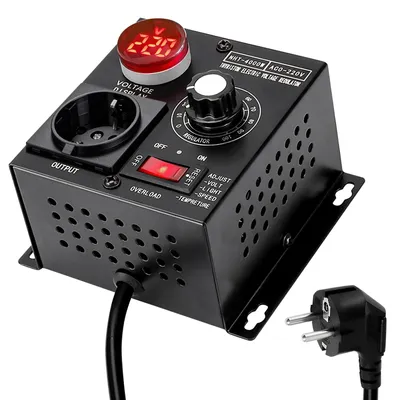 Drehzahlregler AC 220 V, 9 A, 4000 W, SCR, für Motor & Lüfter