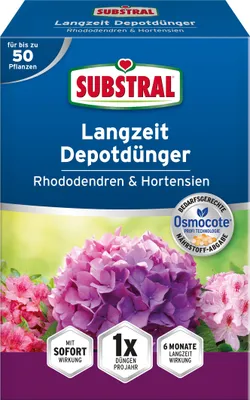 Obrázek produktu pro Dlouhodobé depotní hnojivo pro rododendrony a hortenzie