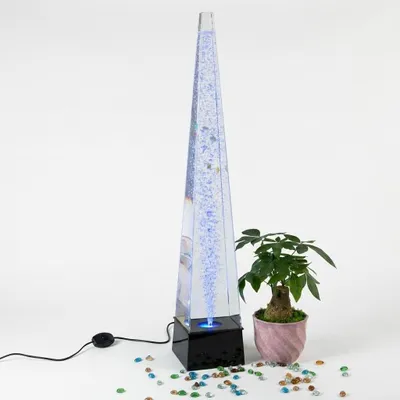Obrázek produktu pro Vodní sloup 146cm Vodní stěna Sloupy Stěnová dělicí stěna Led osvětlené Vodní sloupy