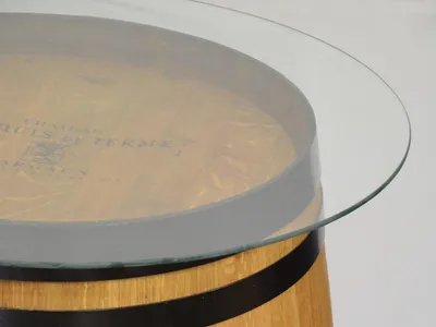 Produktbild von Tischplatte aus Glas, rund, 50/60/70/80/90cm Durchmesser, ESG
